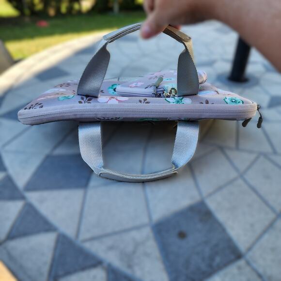 Customized Butterfly Neoprene Laptop Sleeve Tech Pouch Travel Set - Picture 7 of 12